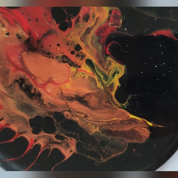 4"Original Acrylic Pour Coasters set of 4 - Picture 2 of 5